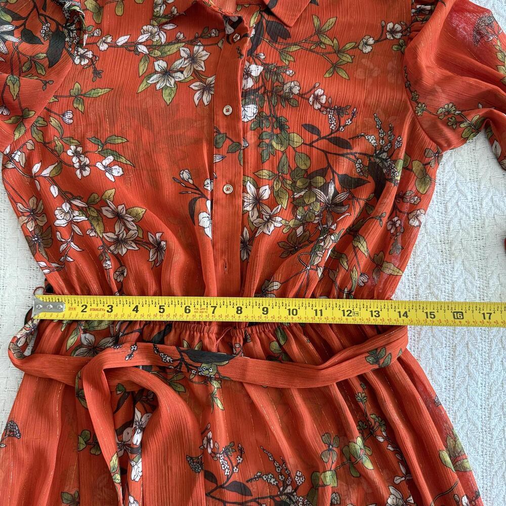 Tommy Hilfiger Floral Midi Dress - Elegant Style Size 8 - Picture 6 of 9